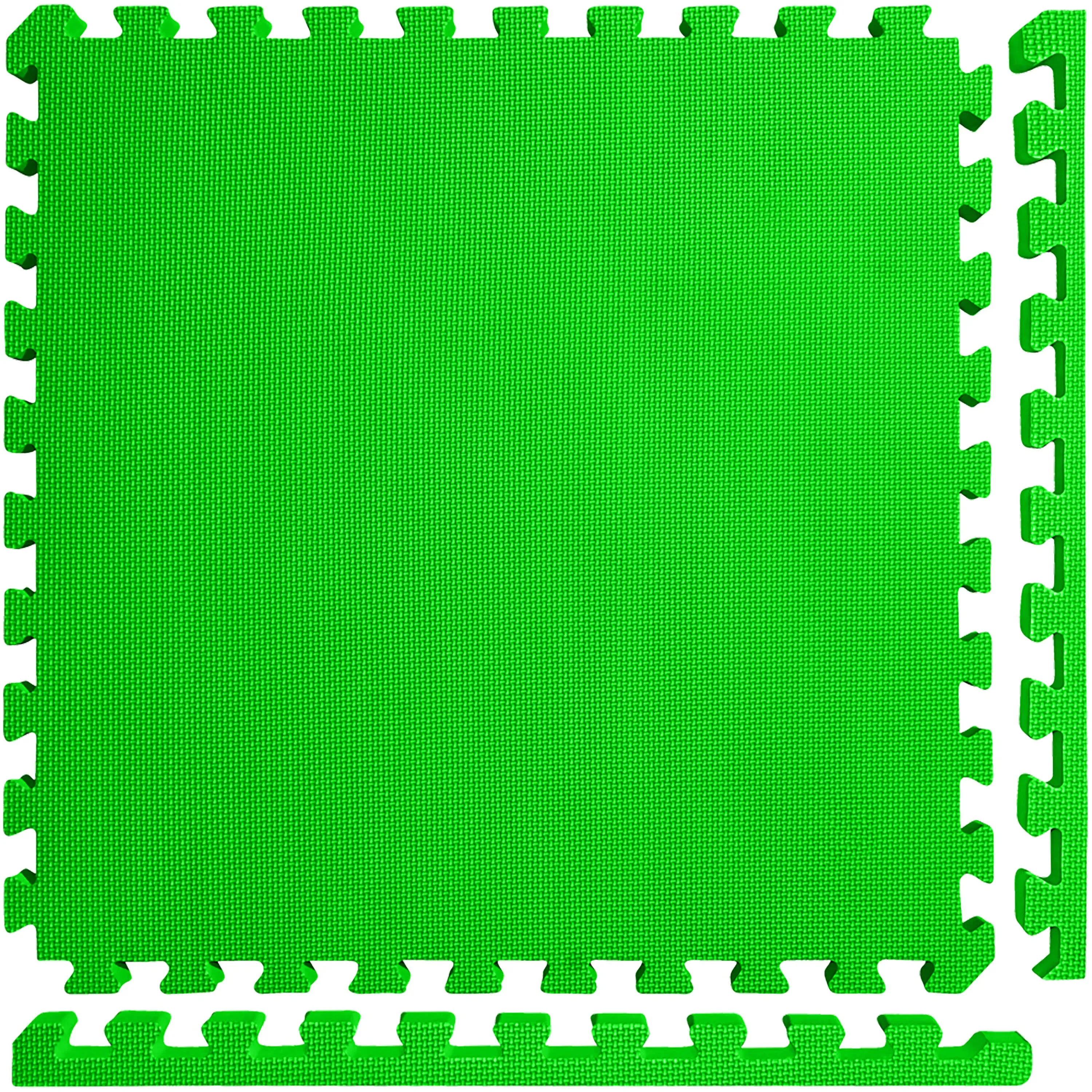 Meister X-Thick 1.5" Interlocking 10 Tiles Gym Floor Mat - Green