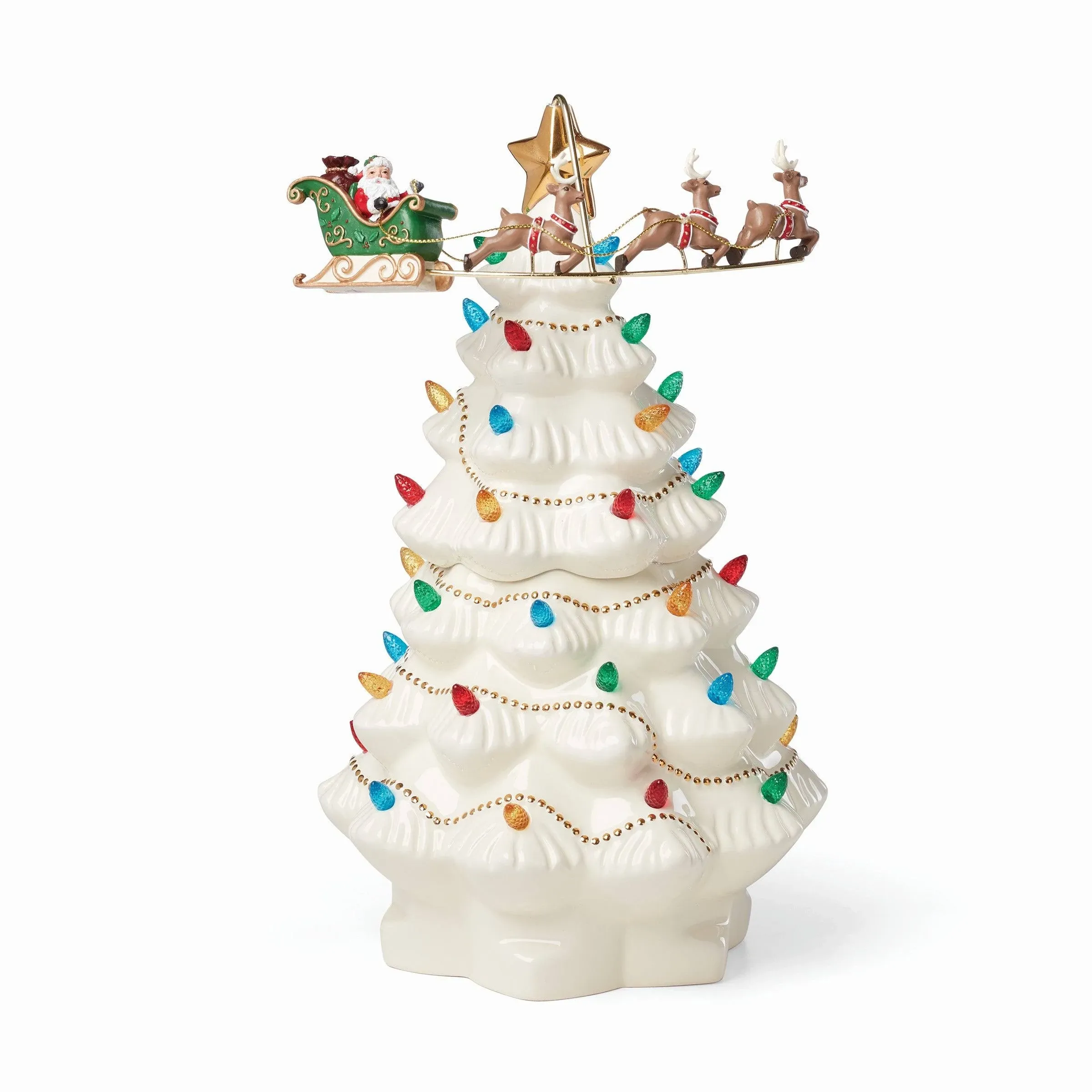 Lenox Treasured Traditions Tree with Flying Santa