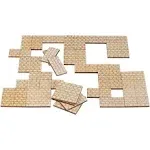 Dungeon Stone Square Floor Tiles (Set of 24) Wooden Laser Cut Modular Terrain 1" Grid Perfect for D&D, Dungeons & Dragons, Pathfinder and Other Tabletop RPG