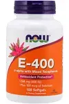 Vitamin E-400 (d-Alpha with Mixed Tocopherols) & Selenium, 100 Softgels