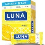 Luna Whole Nutrition Bar, Lemonzest, 15 Pack - 15 pack, 1.69 oz bars