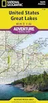 United States Great Lakes, Adventure Travel Map : Revised Regularly, Waterproof, Tear-resistant : North America [Book]