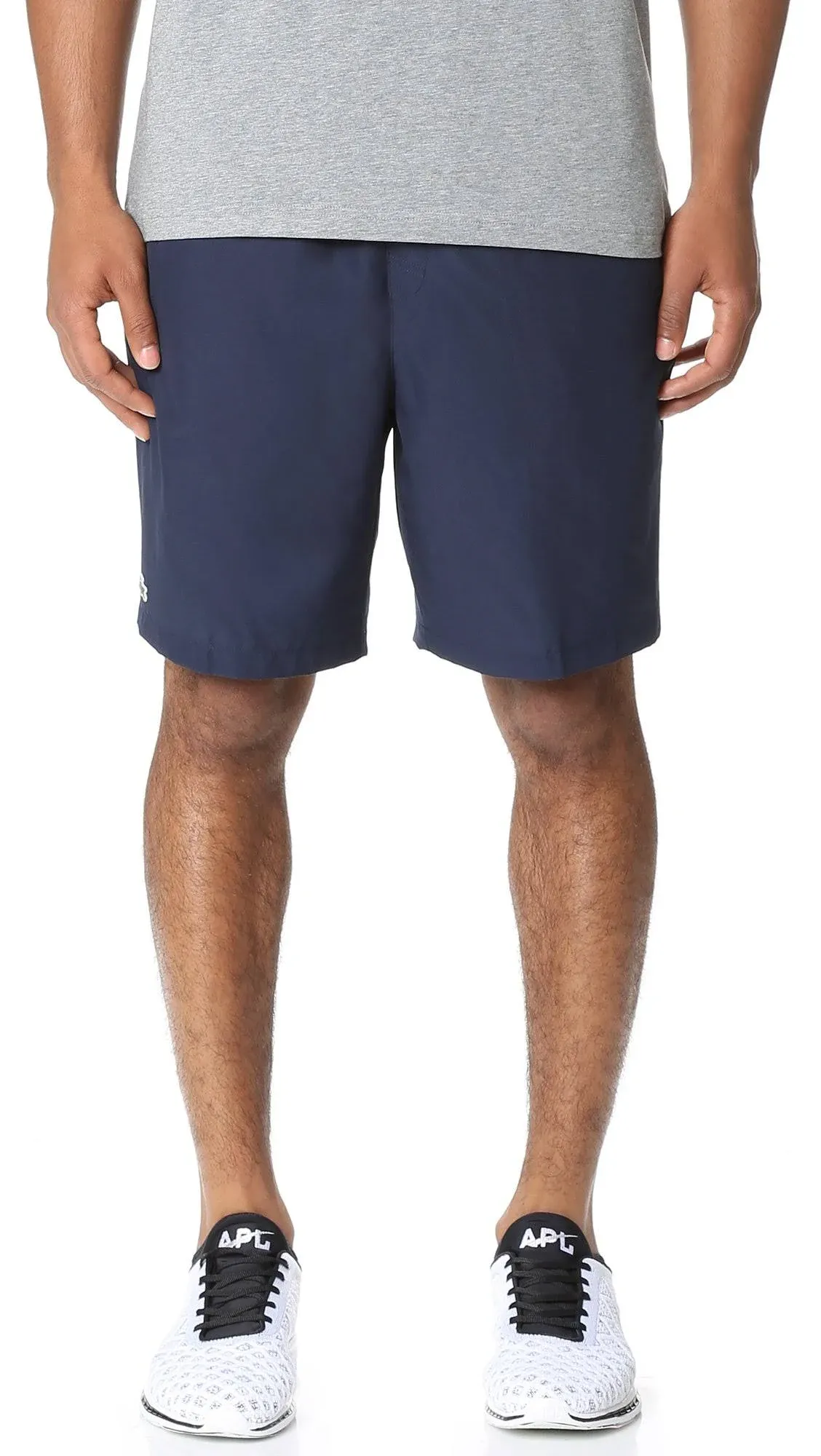 Lacoste Sport Lined Tennis Shorts (Navy Blue) Men's Shorts