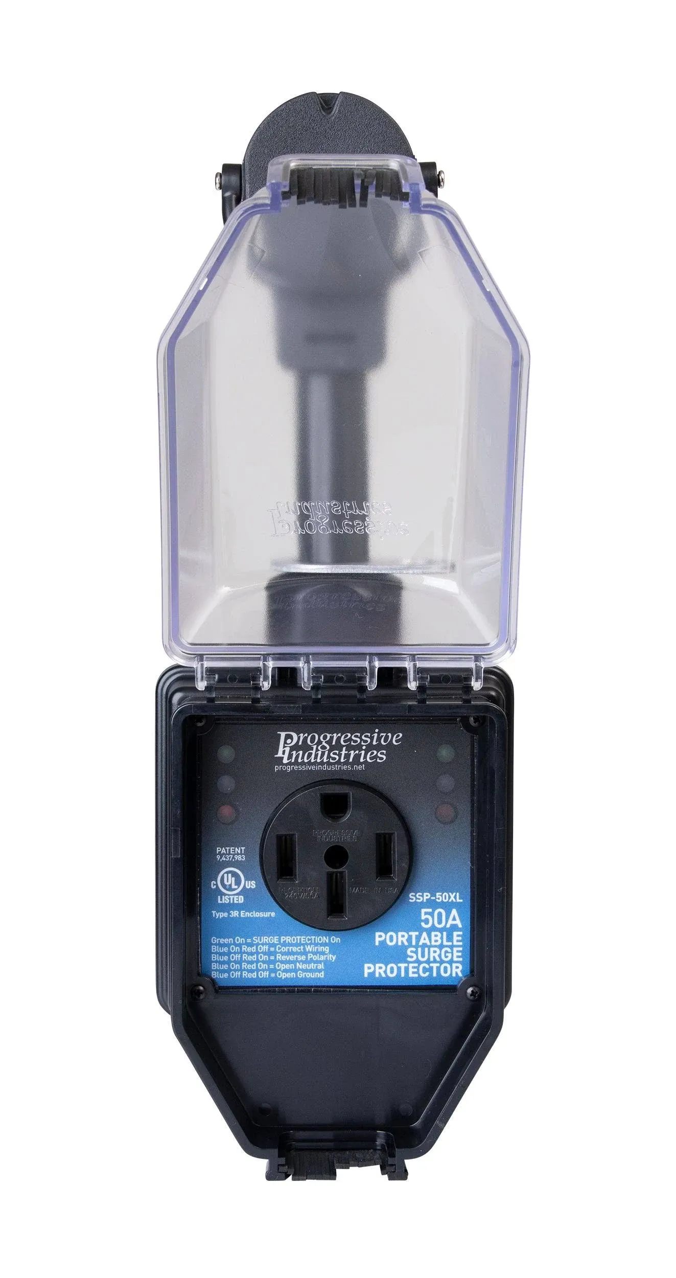 Progressive Industries SSP-50XL Surge Protector with Cover - 50 Amp