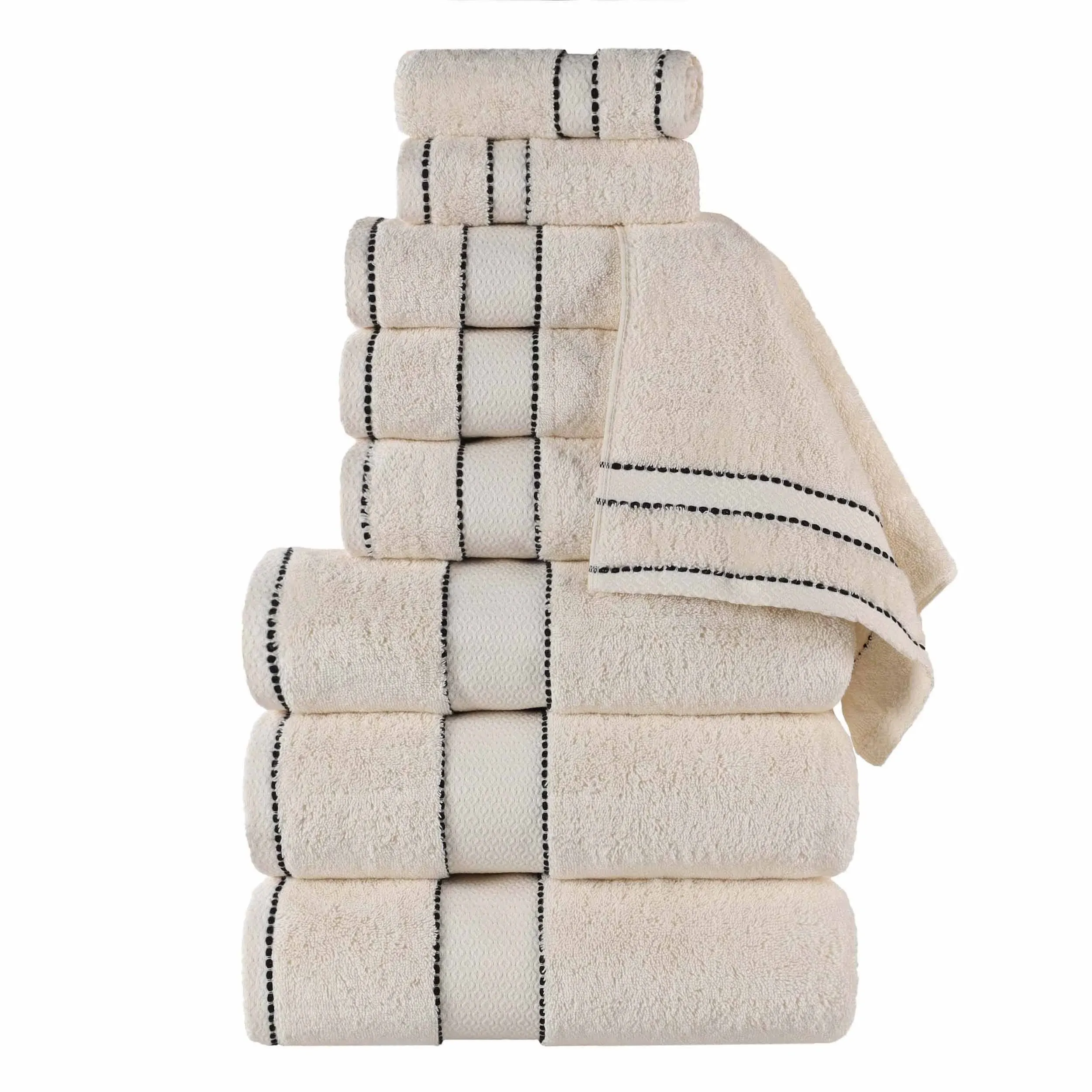 Superior Niles Cotton Ultra-Plush Absorbent 9 Piece Towel Set