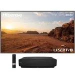 Hisense L5G 2700-Lumen XPR UHD 4K Smart Ultra-Short-Throw Laser DLP Projector & 100" Screen Bundle