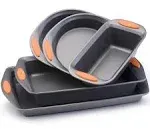 Rachael Ray Oven Lovin' 5-Piece Bakeware Set, Gray