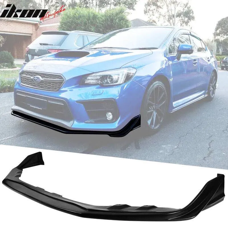 2018-2021 Subaru WRX STI S208 Style Unpainted Front Bumper Lip PU : BLF-SI18S208-PU