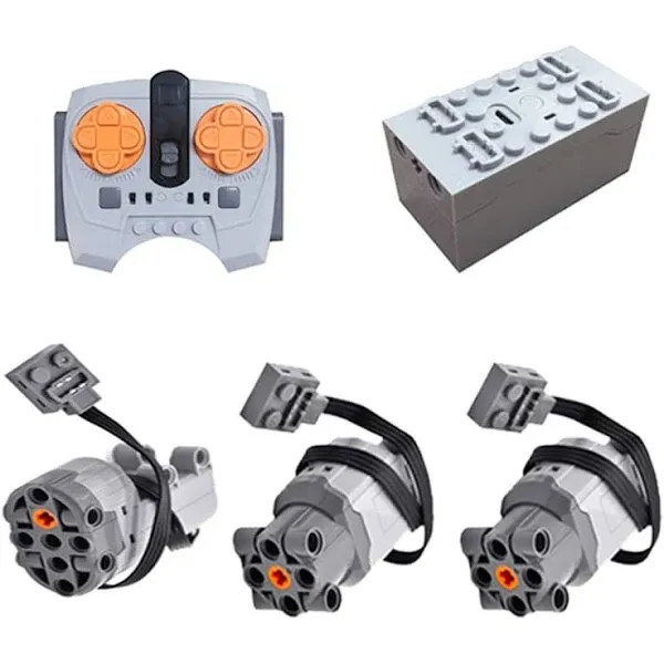 PeleusTech 5pcs DIY Motor Remote Control Motor Kit Power Functions Set Compatible ...