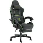 Dowinx Gaming Chair Fabric with Pocket Spring Cushion, Massage Game Chair Cloth with Headrest, Ergonomic Computer Chair