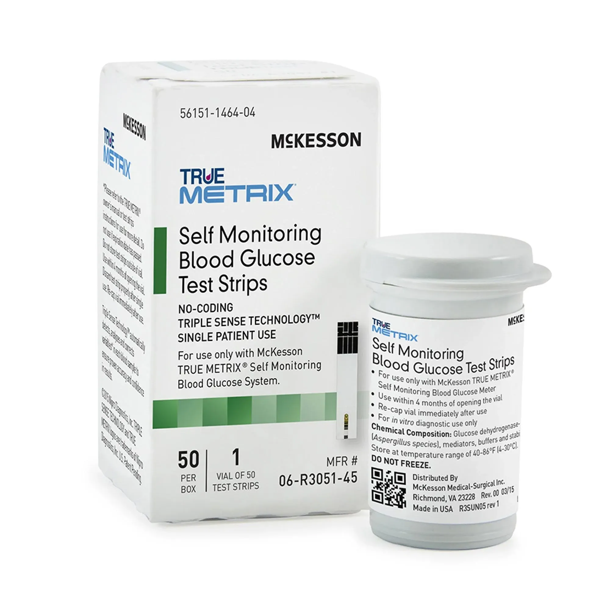 McKesson True Metrix Blood Glucose Test Strips - Box/100