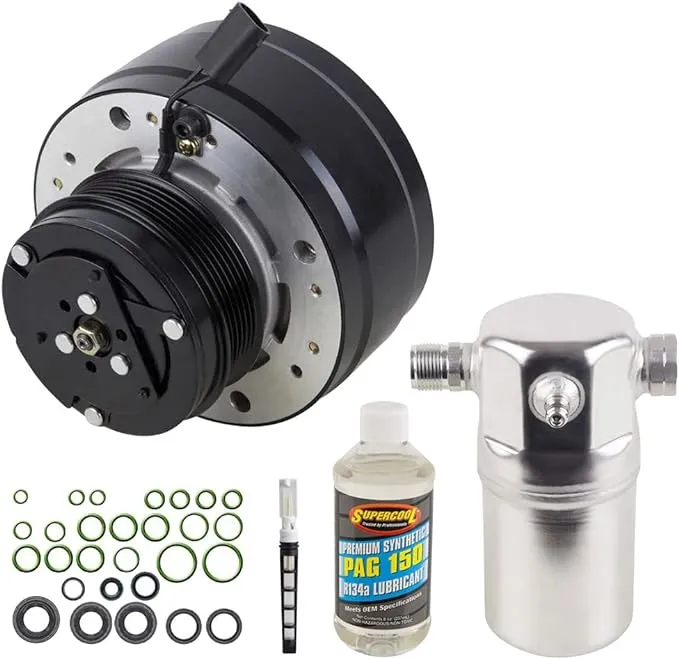 AC Compressor w/A/C Repair Kit for Chevy GMC Pickup Suburban Blazer Yukon - Buyautoparts 60-80124Rk New