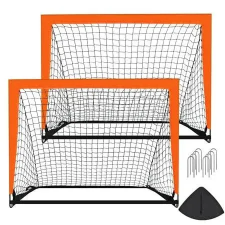 Portable Soccer Goal for Kids Soccer Nets for Backyard Play Ideal Ages 8-12 Pop Up Soccer Goals for Indoor and