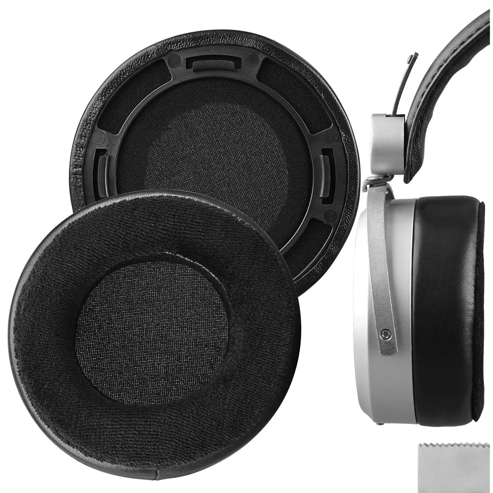 Geekria Elite Sheepskin and Velour Replacement Ear Pads for HIFIMAN HE400se HE400 400i 400s HE560 560i He500 HE300 HE350 Headphones Ear Cushions,