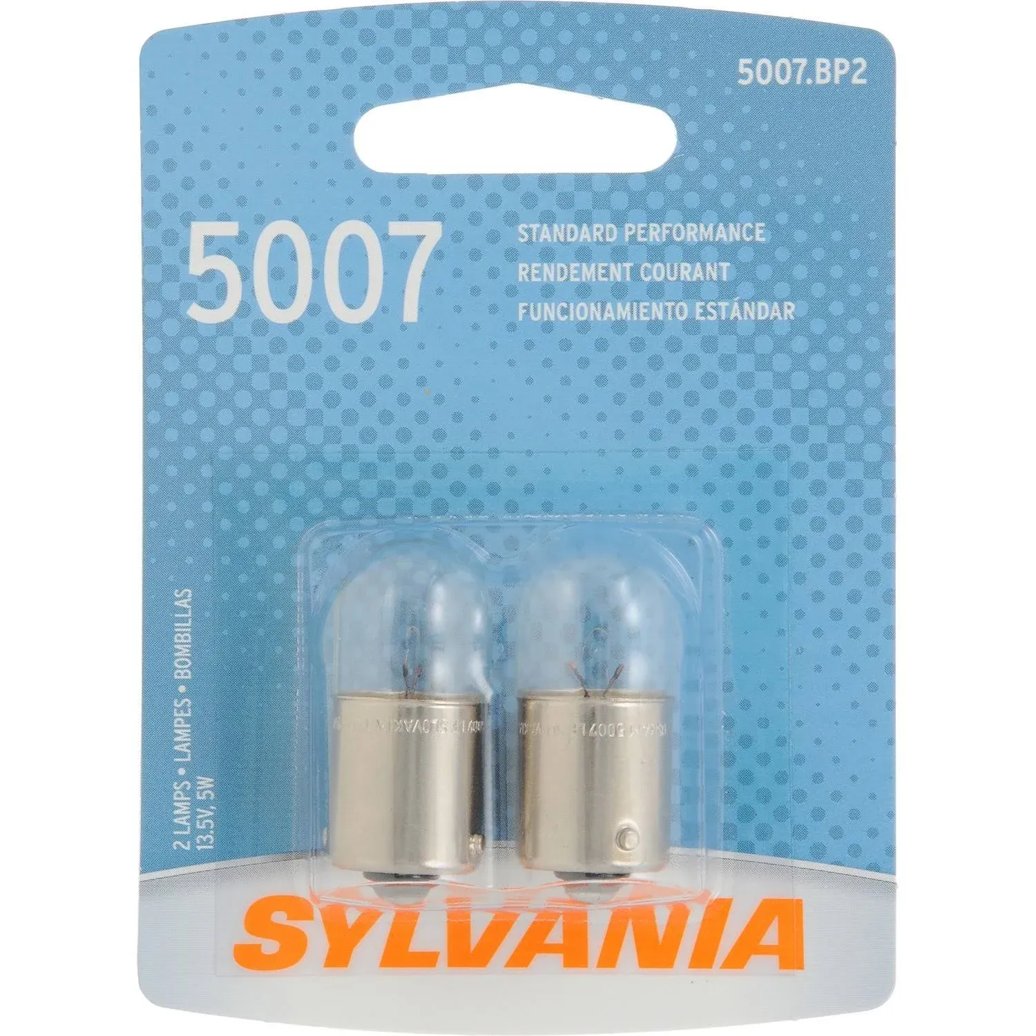 SYLVANIA 5007 Basic Miniature Bulb, (Pack of 2)