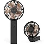 OUTXE Funme Portable Handheld Fan 5000mAh USB Desk Fan Person 4 Speed Settings for Outdoor Travel Black