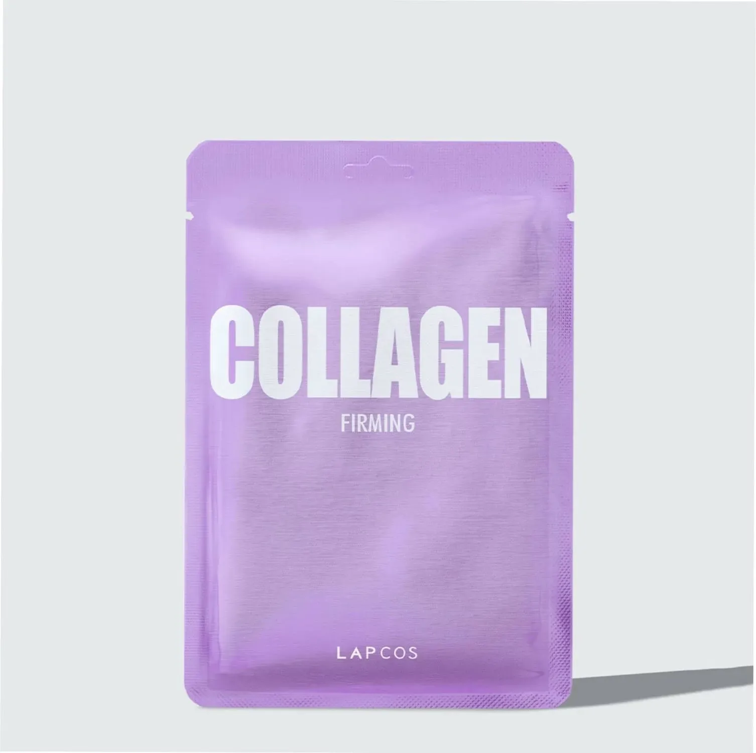 LAPCOS Collagen Sheet Mask, Firming Daily Face Mask with Collagen Peptides for Wrinkles & Dark Spots, Korean Beauty Favorite, 5-Pack