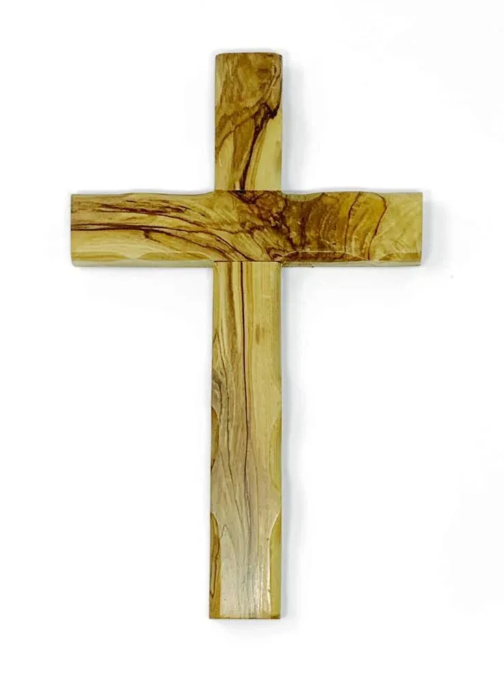 Holy Land Olive Wood Cross, Large