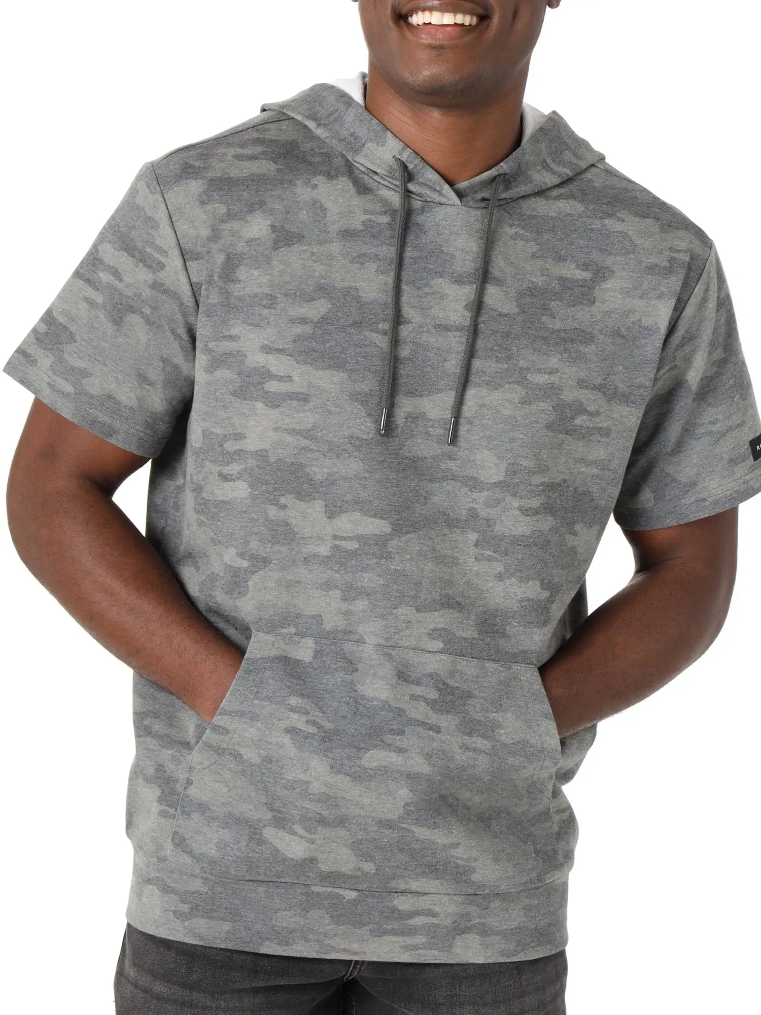 Rock & Republic Men's Short Sleeve Hoodie Sweatshirt