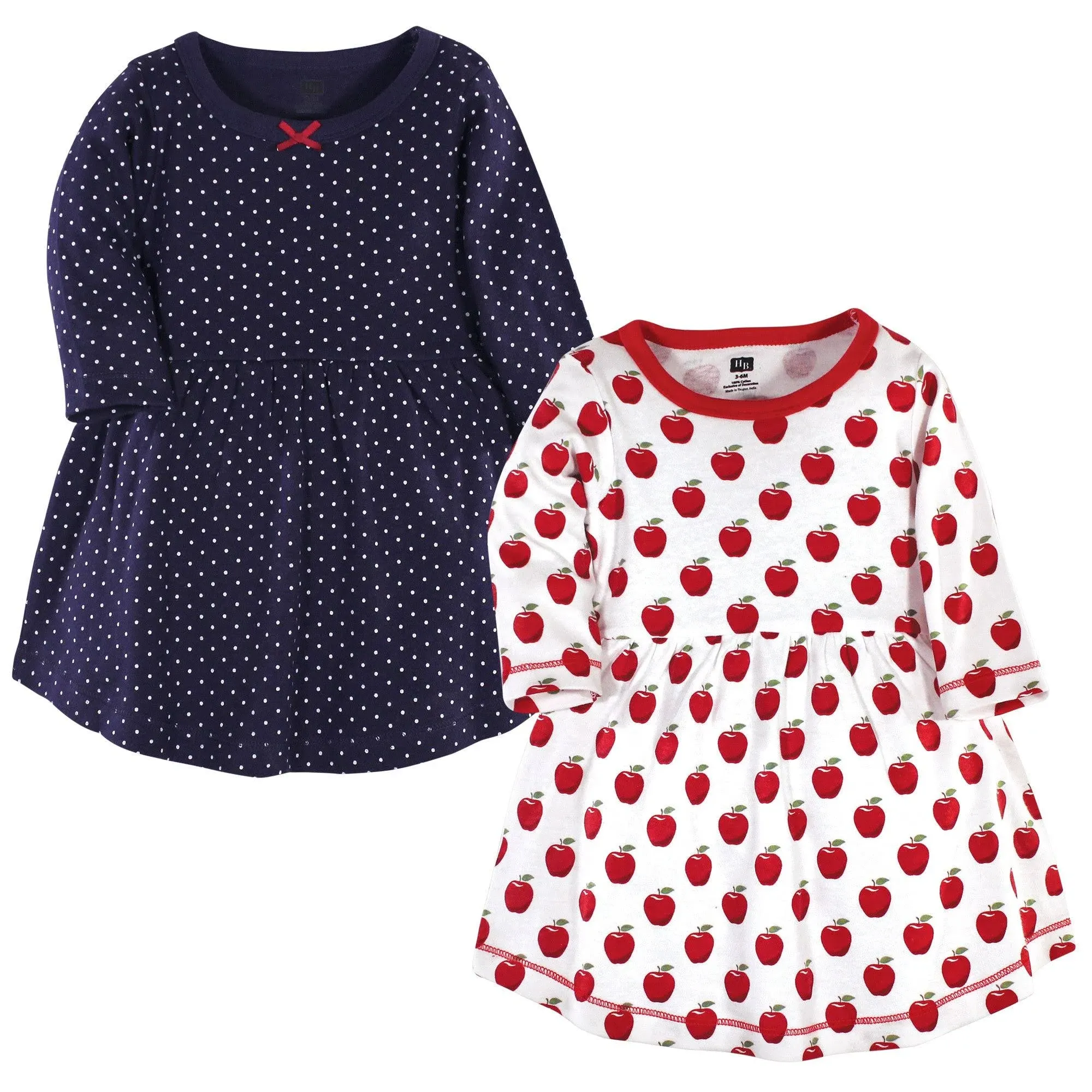 Hudson Baby Cotton Dresses Apple / 6-9 Months