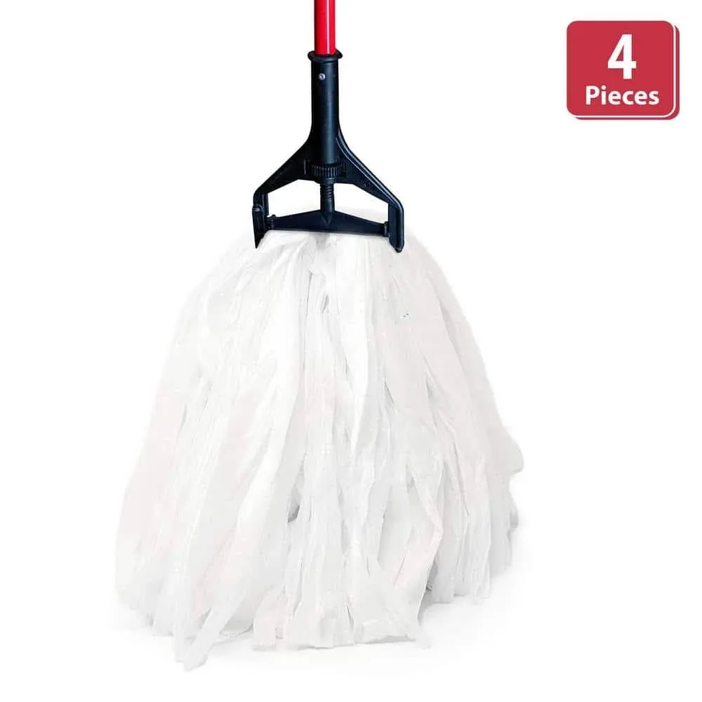 KLEEN HANDLER Disposable Industrial Mop Head Replacement, Non-Woven Cut End Floor Cleaning Wet Mop Head Refill (Pack of 3)