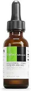 DAVINCI Labs Gluconic DMG Liquid 300mg - Helps Support Immune System, Muscle Function, Heart Health & Brain Health* - 2 fl oz (60 Servings)