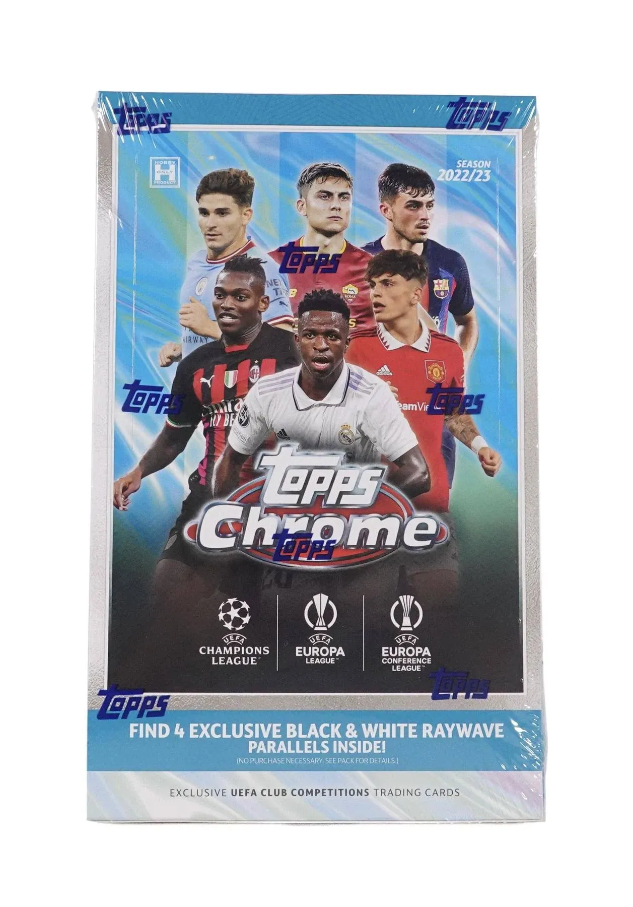 Topps UEFA Club Competitions Chrome Soccer Hobby Lite Box 2022-23