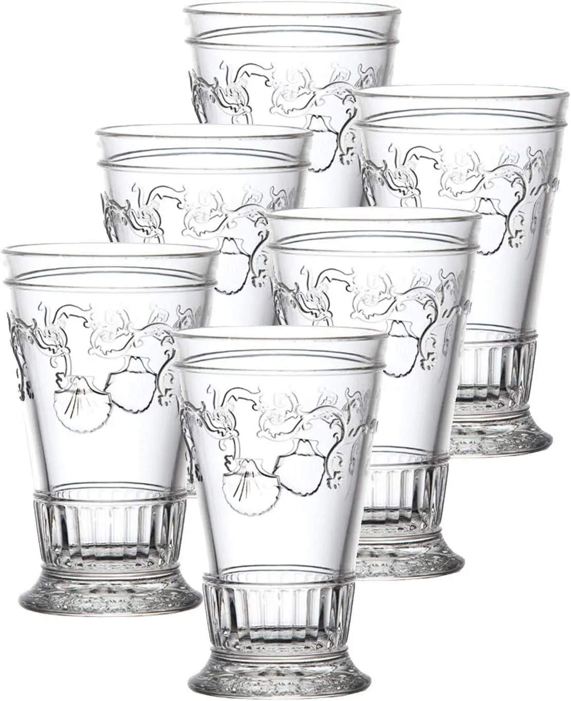 Versailles 12-ounce Double Old Fashioned Glass, Set Of 6 In Clear