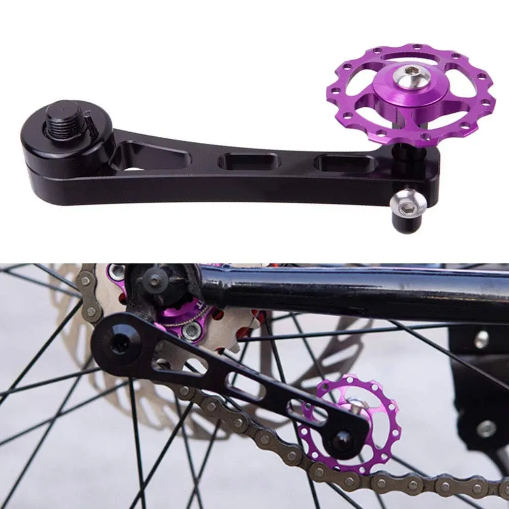 Bike Chain Tensioner Single Speed Chain Adjuster Converter for MTB, Road Bike