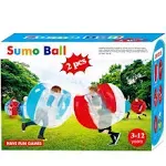 SUNSHINEMALL Sumo Balls for Kids 2 Pack3FT/0.90m Inflatable Body Sumo Balls B...