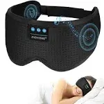 White Noise Sleep Mask With Sleep Headphones for Men Women