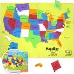 Imagimake Mapology United States Puzzle | Educational Toys for Kids 5-7 | Learn USA States Along with Their Fun Facts | Puzzles for Kids Ages 4-8 for Kids