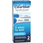 Clearblue Combo Pregnancy Test 2ct, Digital & Rapid Detection