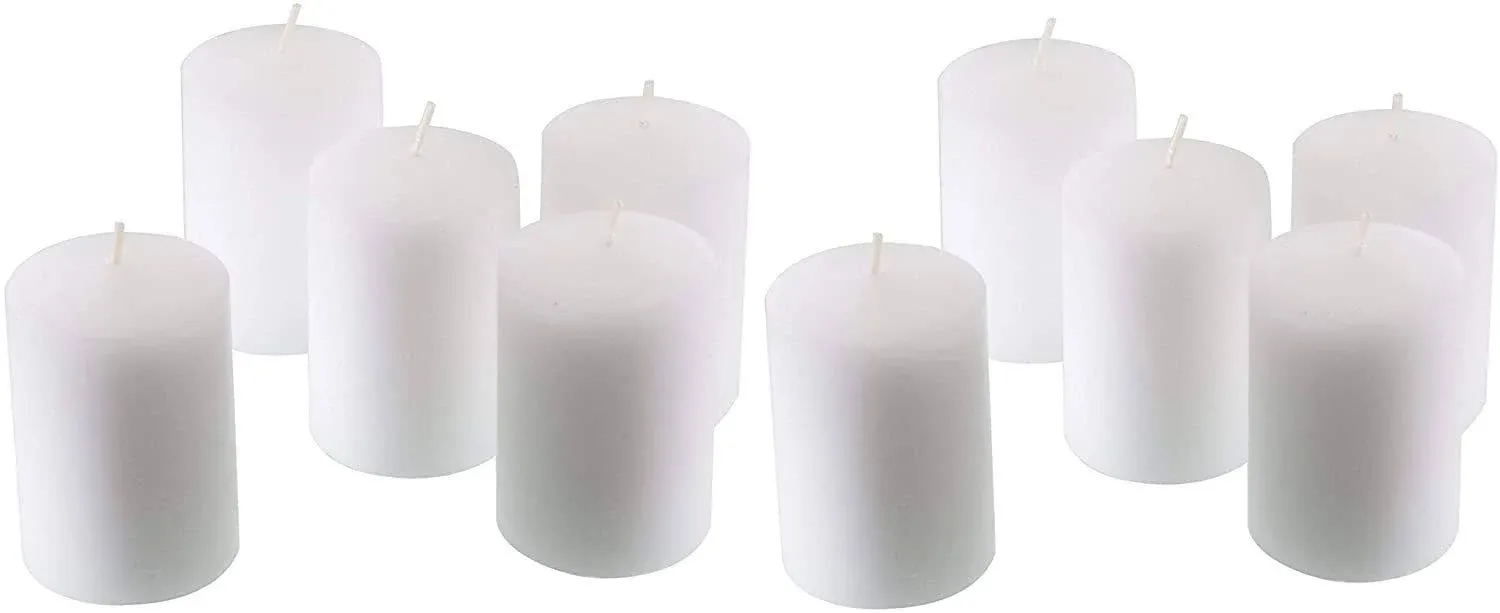 D'light Online 15 Hour Unscented White Emergency And Events Bulk Votive Candles For Wedding Votives