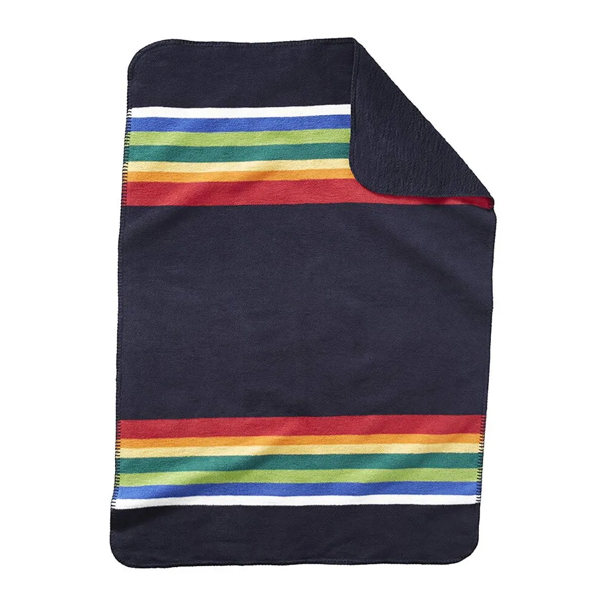 Pendleton Organic Cotton Baby Blanket Crater Lake Navy