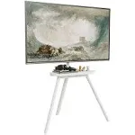 PUTORSEN Easel TV Floor Stand for Most 43 to 65 Inch Screens White