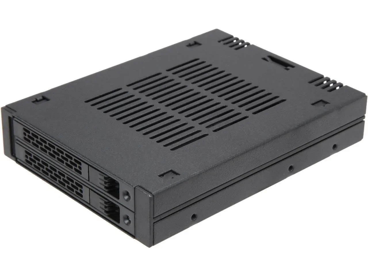 ICY DOCK 2 Bay 2.5 SAS/SATA HDD/SSD Mobile Rack for External 3.5” Bay | ExpressCage MB742SP-B