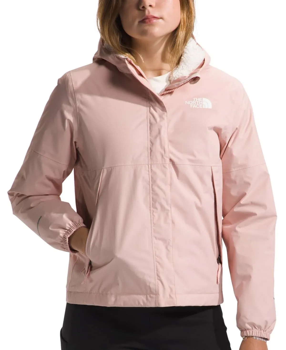 The North Face Girls' Warm Antora Rain Jacket, Large, Pink