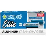 Whip-It! Elite 8.5 gram Premium Aluminum N2O Whipped Cream Chargers 100-pack box