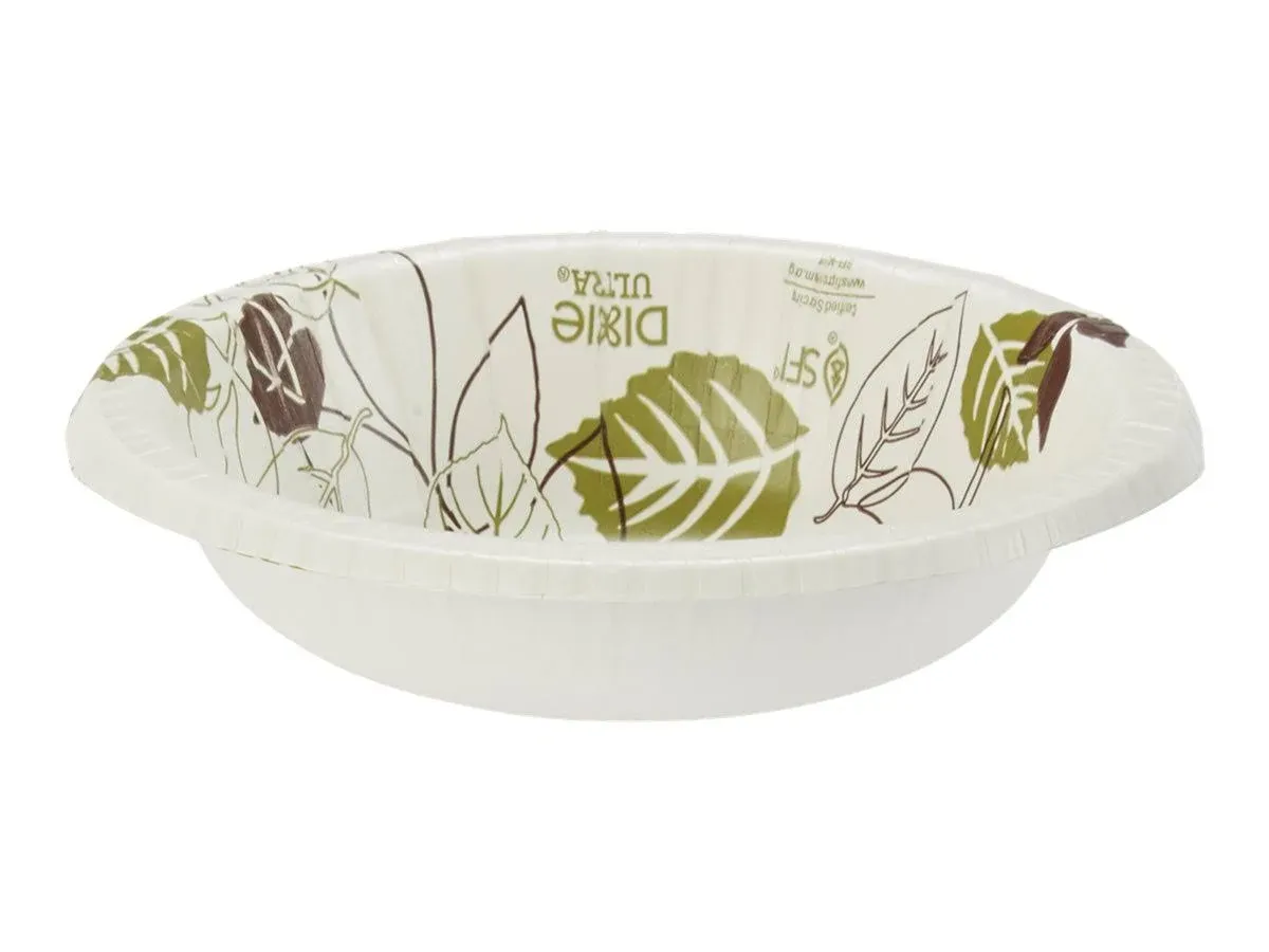 Pathways Heavyweight Paper Bowls, 20 oz, Green/Burgundy, 500/Carton