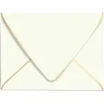 A7 Ivoy Envelopes 5 x 7 With Gold Border,- 50 Pack,For 5x7 Cards| Quick Self ...