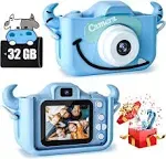 CIMELR Kids Camera Toys for 3 4 5 6 7 8 9 10 11 12 Years Old Boys/Girls, Kids Digital Camera for Toddler with Video, Birthday Festival for Kids, Selfi