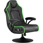 X-Rocker CXR3 LED Audio Pedestal Gaming Chair with Subwoofer, Black