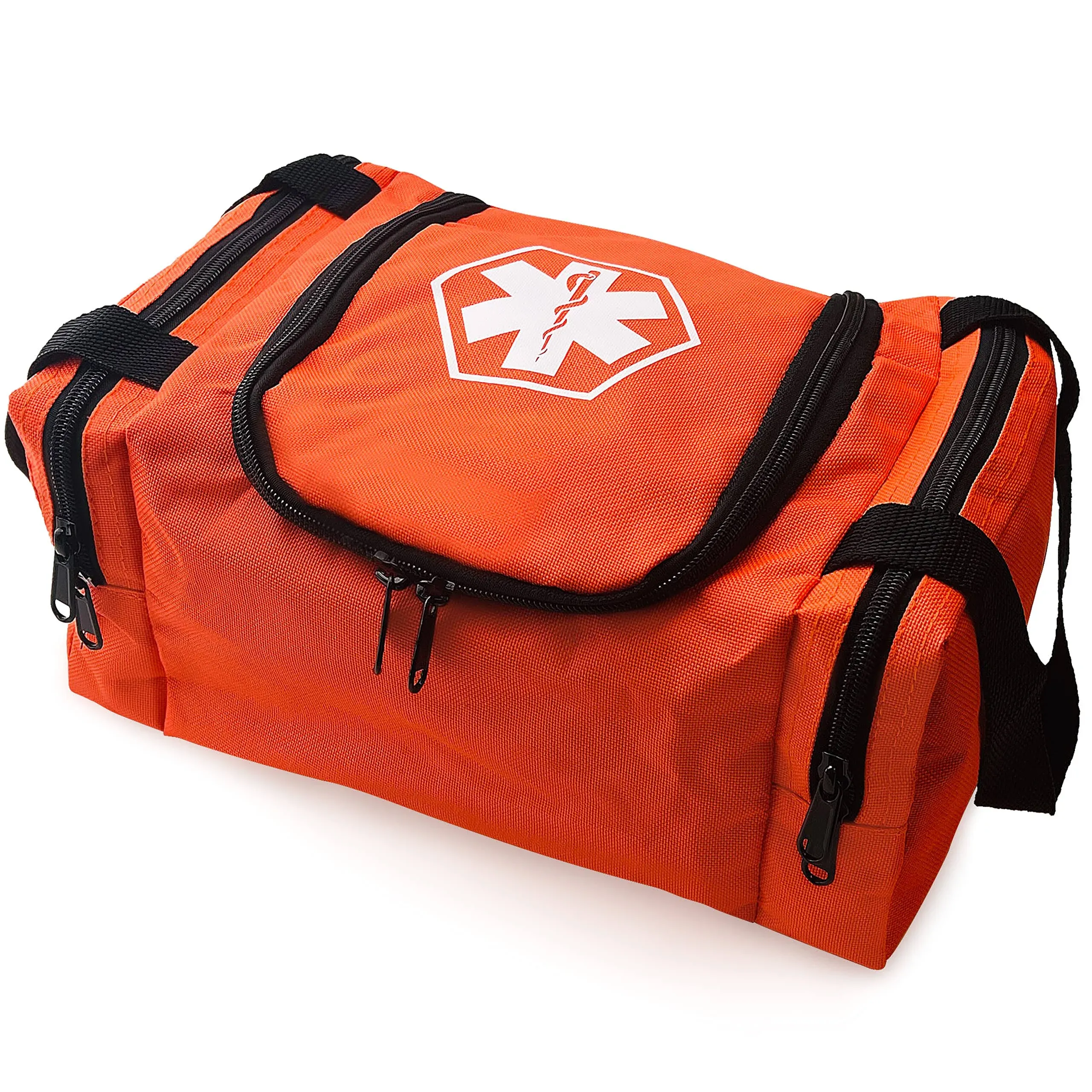 ASA Techmed First Aid Responder EMS Emergency Medical Trauma Bag Emt, Fire Fighter, Police Officer, Paramedics, Nurse (Orange)