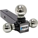 Reese Towpower 21514 Multiple-Ball Ball Mount, Fits 2" Receiver, Black