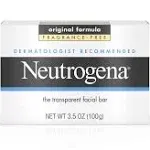 Brand New Neutrogena Transparent Face Cleansing Bar - 3.5oz.