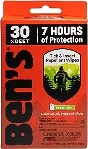 Ben's Insect & Tick Repellent Wipes