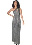 Dress The Population Kienna Gown, L / Silver