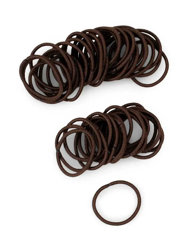 Heliums Small 2mm Mini Hair Ties in Dark Brown