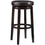 Linon Maya 29" Swivel Barstool, Brown